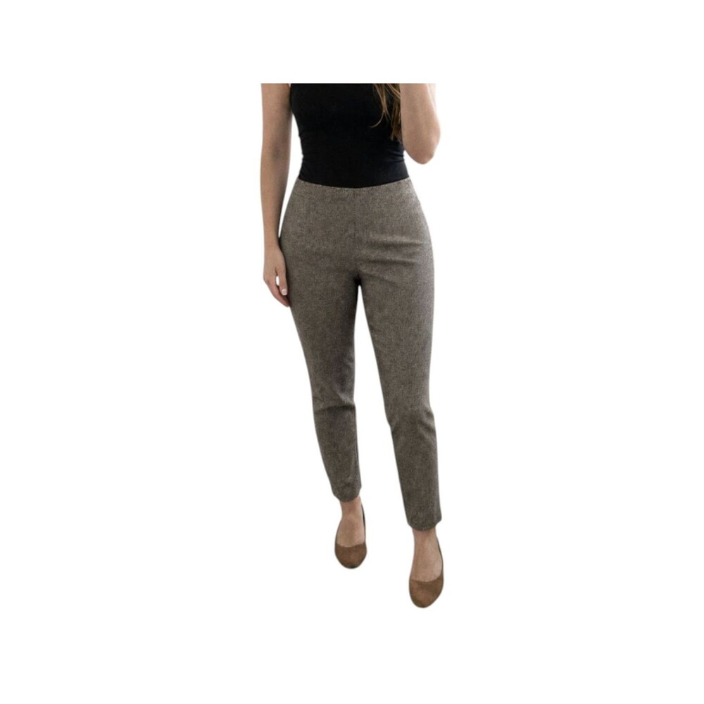 Ann Taylor Brown Houndstooth Career Pants Size 12